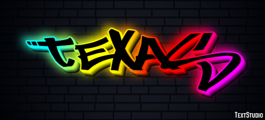 Texas Text effect