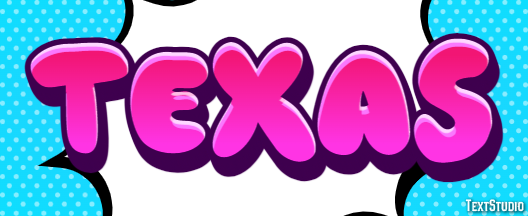 Texas Text effect