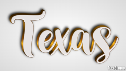 Texas Text effect