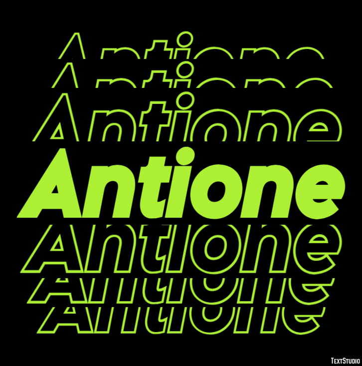 Antione Efecto de Texto