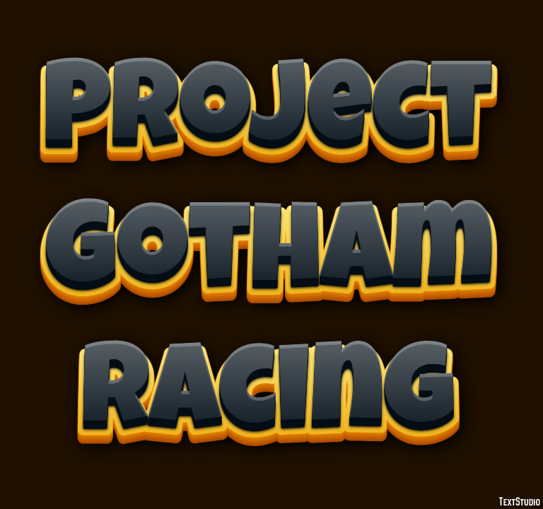 Project Gotham Racing Эффект текста