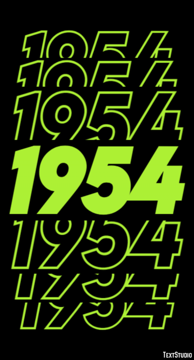 1954 Efekt tekstowy