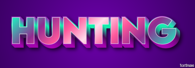 Hunting Text Effect