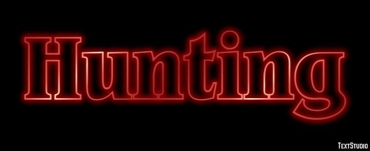 Hunting Text Effect