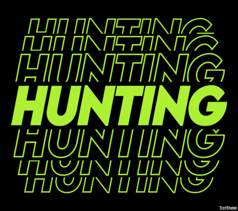 Hunting Efecto de Texto