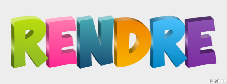 Rendre Effet de texte