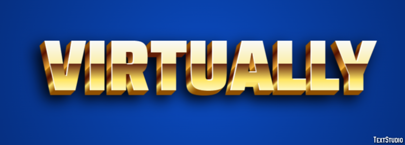 Virtually Efeito de texto