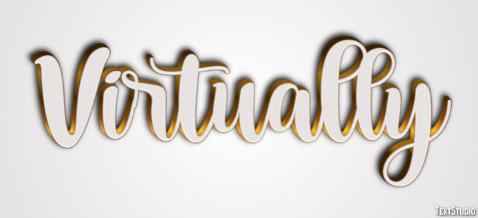 Virtually Text Effect