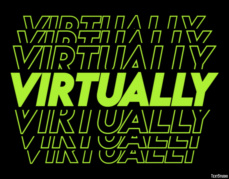 Virtually Effetto testo