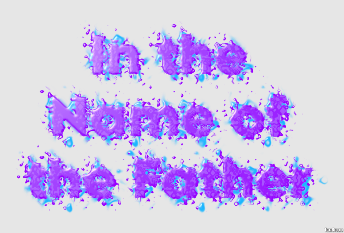 In the Name of the Father Efeito de texto