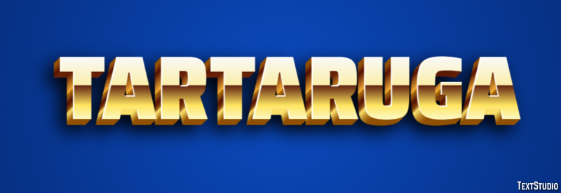 Tartaruga Tekst effect