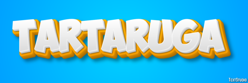 Tartaruga Tekst effect