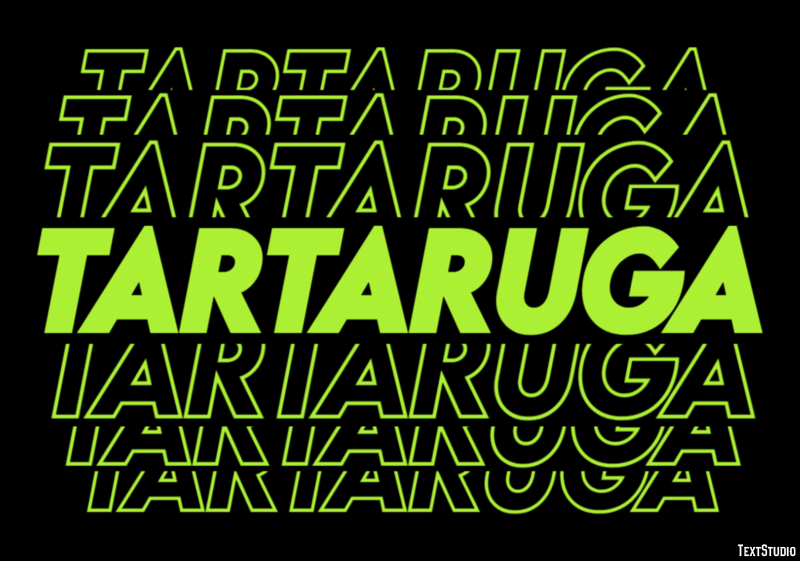 Tartaruga Effetto testo