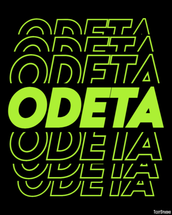 Odeta Эффект текста