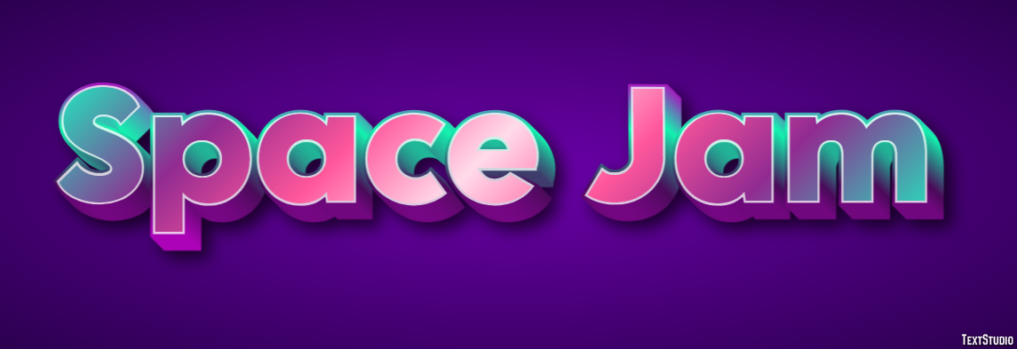 Space Jam Text Effect