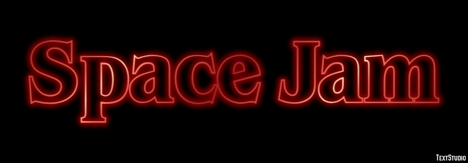 Space Jam Text Effect