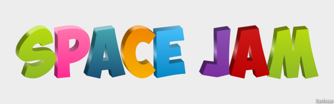 Space Jam Text Effect