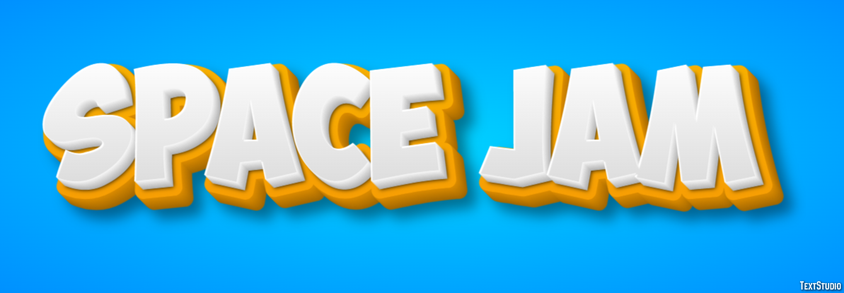 Space Jam Text Effect