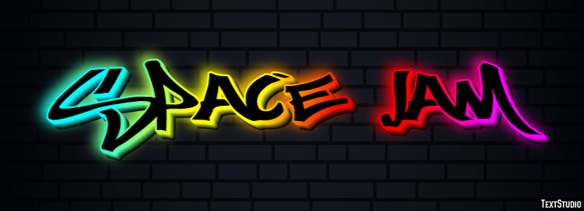 Space Jam Text Effect
