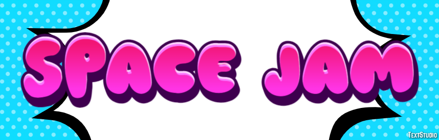 Space Jam Text Effect