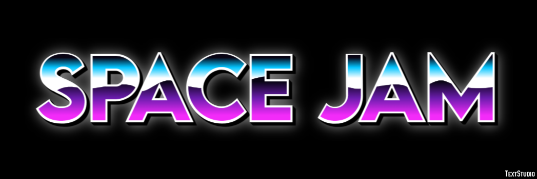Space Jam Text Effect