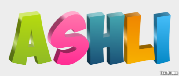 Ashli Efeito de texto
