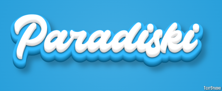 Paradiski Эффект текста
