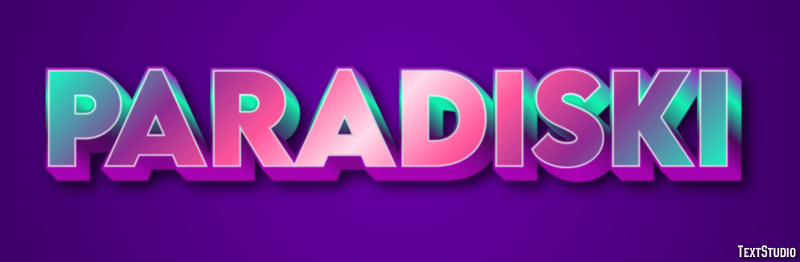 Paradiski Effetto testo