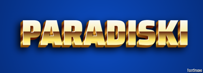 Paradiski Effetto testo