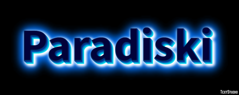 Paradiski Texteffekt