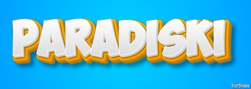 Paradiski Texteffekt