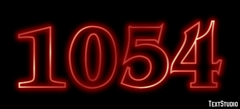 1054 Tekst effect