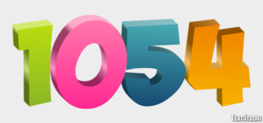 1054 Text Effect