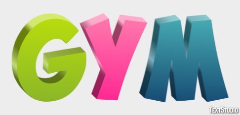Gym Text effect