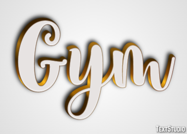 Gym Efecto de Texto