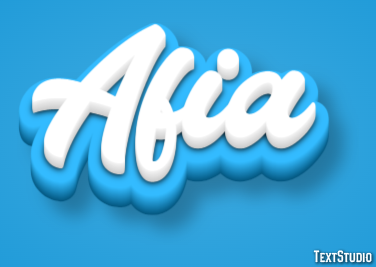 Afia Text Effect