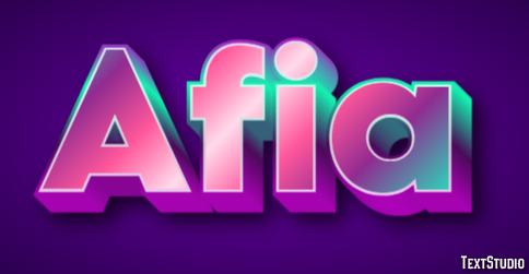 Afia Text Effect