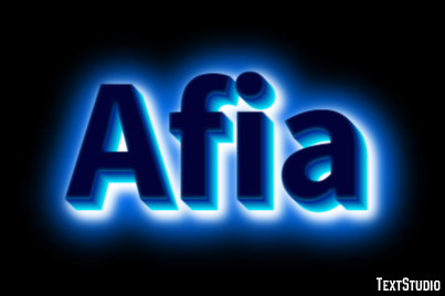Afia Text Effect