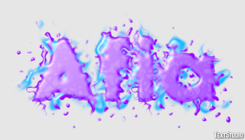 Afia Tekst effect