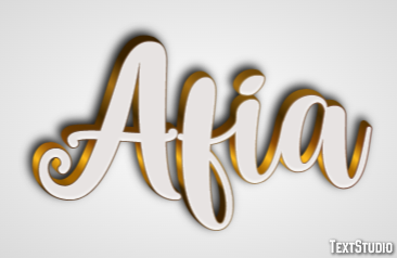 Afia Text Effect