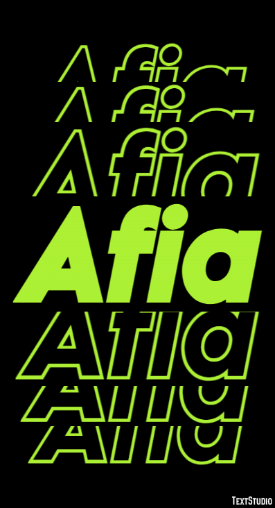 Afia Text Effect