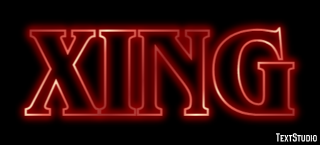 XING Text effect