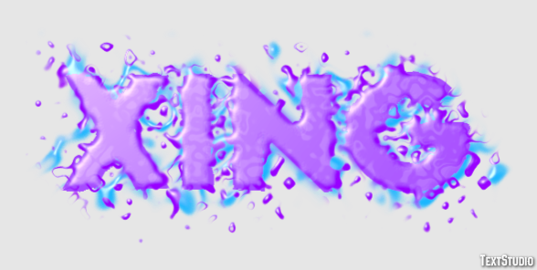 XING Efecto de Texto
