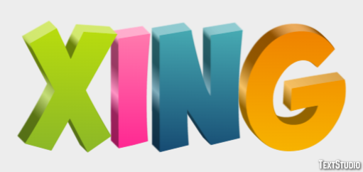 XING Efecto de Texto