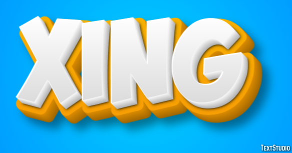 XING Efecto de Texto