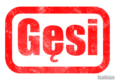 Gęsi Efekt tekstowy
