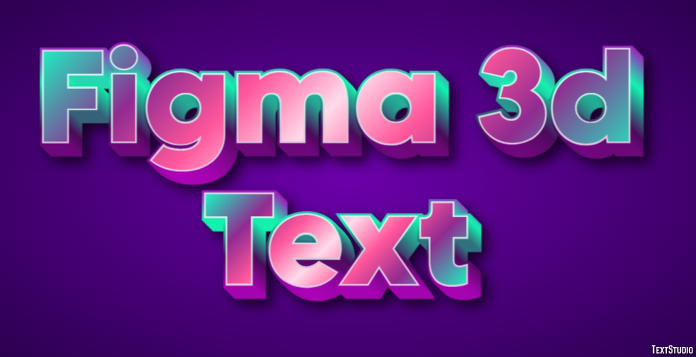 Figma 3d Text Text Effect