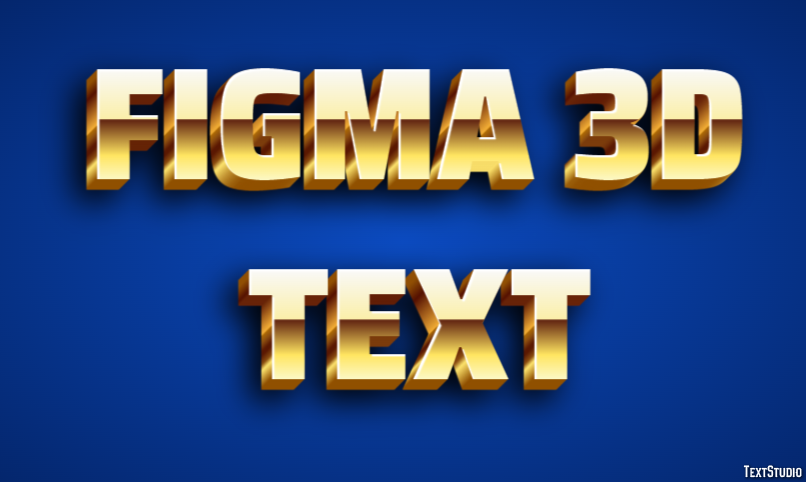 Figma 3d Text Text Effect