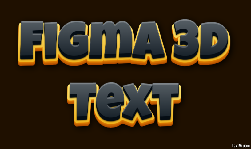 Figma 3d Text Text Effect