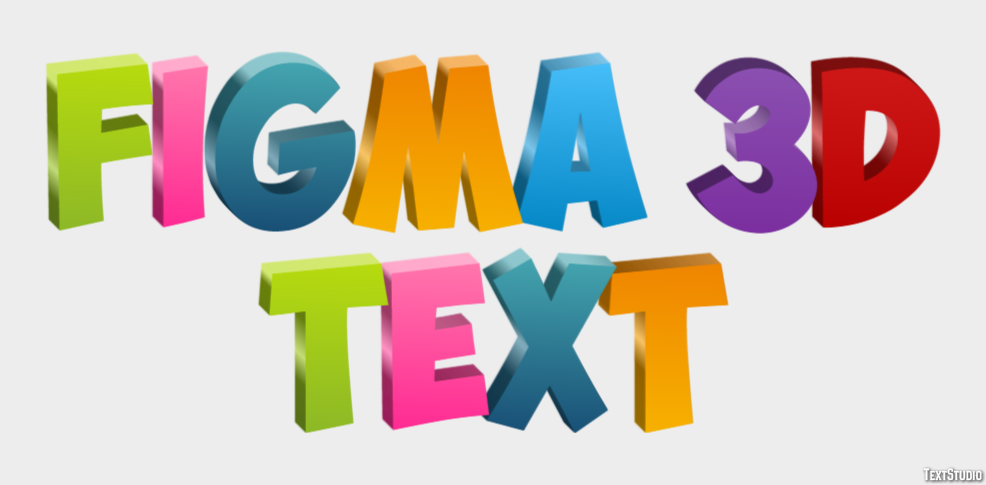 Figma 3d Text Text Effect